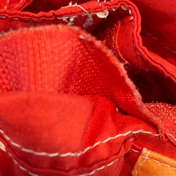 Chaps men LARGE Swim Trunks shorts Pockets mesh lined orange tropical swimwear - Picture 4 of 15